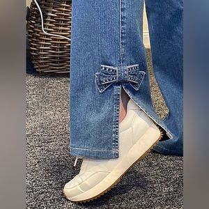 Escada denim with bow detail size 40